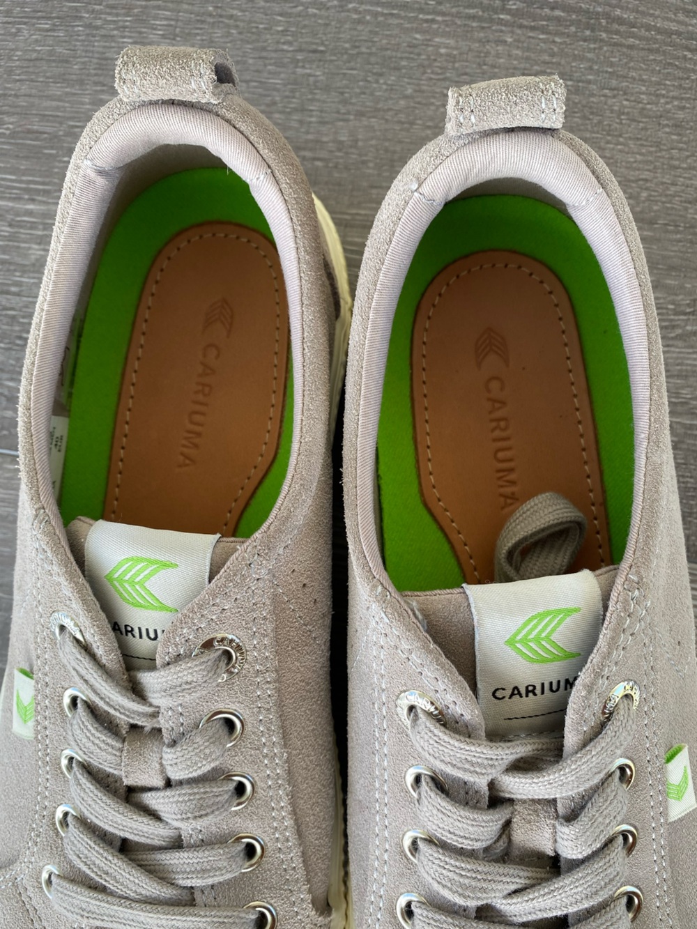 Cariuma Oca Low Gray Suede Sneakers Women's 9 / Men's 7.5 Sustainable Low Top - Picture 11 of 14